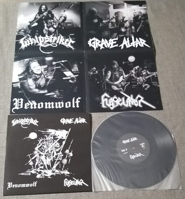 WHIPSTRIKER (Br.) / VENOMWOLF (Br.) / GRAVE ALTAR (UK) / FLAGELADOR (UK) _ FOUR BAND SPLIT - Imagen 2